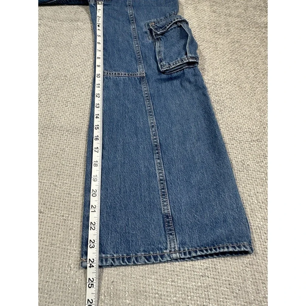 Old Navy Jeans‎ Girls 10 Built In Tough High Rise Baggy Wide Leg Cargo Skater